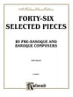 46 Selected Pieces Organ sheet music cover